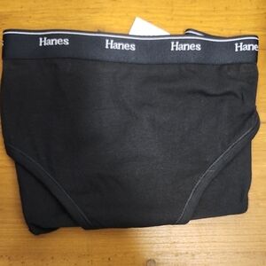 Hanes Men's Classic Black Briefs